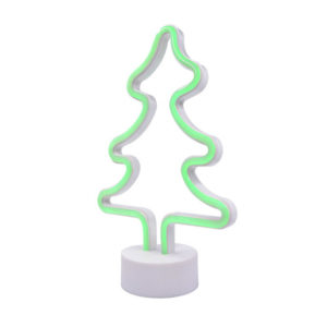 neon christmas tree