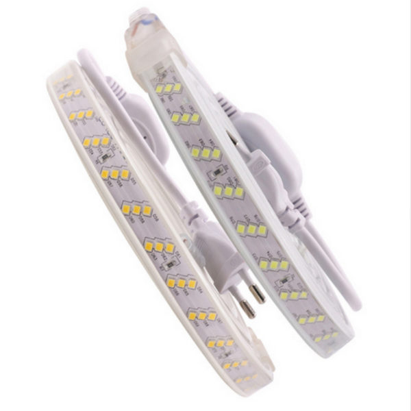 pcb led 2835 220v | Bandă LED de înaltă tensiune 110V 220V Controler AC IP65 180 LED pe metru Benzi 2835 SMD Lumină