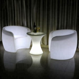 светодиодный садовый светлый стул