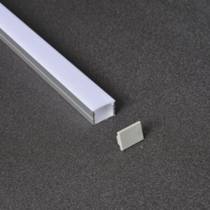u 채널 알루미늄 프로파일 | 투명 또는 유백색 커버 플라스틱 커넥터 클립이 있는 19mm LED 플렉스 U 채널 알루미늄 프로파일