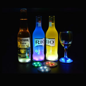 LED lys flaske mærkat