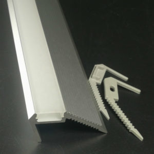 led stair step wall lights | Wholesale Aluminum Profile for Stair Mounted LED Stair Profile Light For Theater Cinema Stair Step Nosing Light