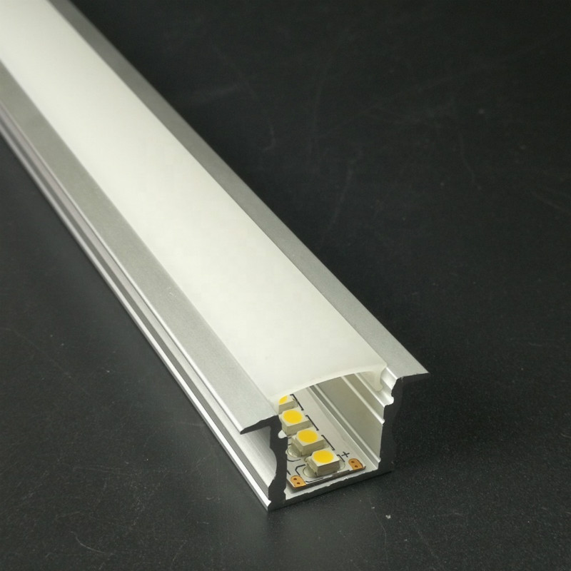 U Aluminium LED Strip Recessed LED Channel Lighting U Shape Profile LED  Lighting Housing