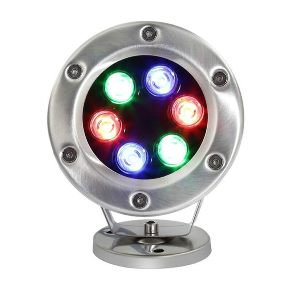 Lumière LED de piscine RVB | Éclairage de piscine à LED RGB 6W Éclairage de piscine à LED sous-marine