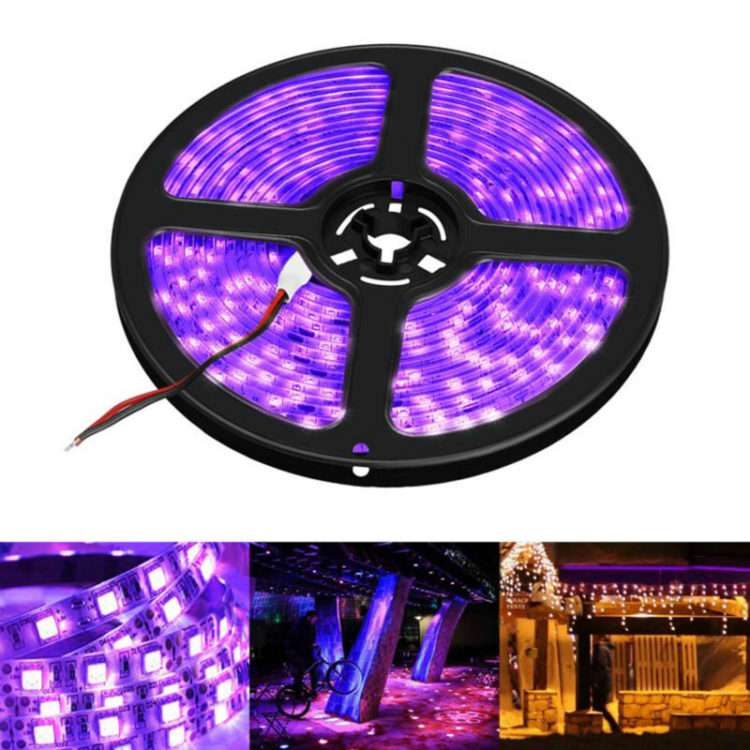 UV LED Strip Purple UV C Germicidal Purple Led Light Strip 254nm 360nm 365nm 455nm UV Led Strips