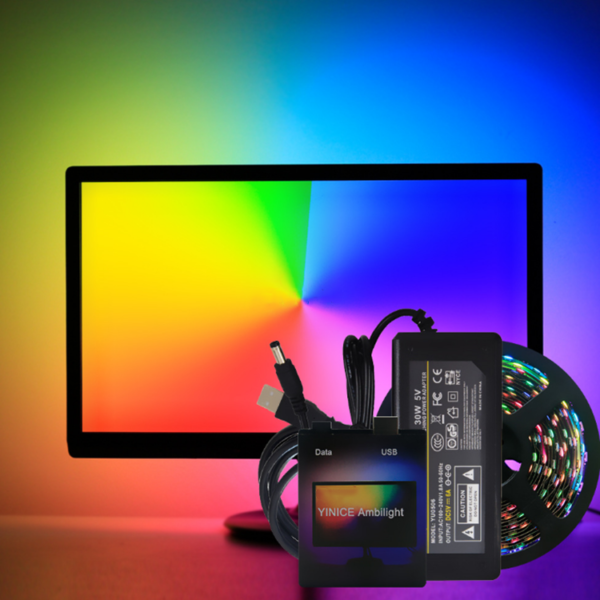 Ambilight TV USB LED traka | Ambilight TV USB LED traka svjetla 5050 RGB Dream color ws2812b traka za TV stolno računalo Pozadinsko osvjetljenje zaslona