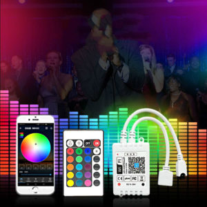 rgb led strip music | Controller pentru bandă LED Wifi DC5 24V WIFI RGB Strip Control vocal pentru muzică pentru bandă RGB