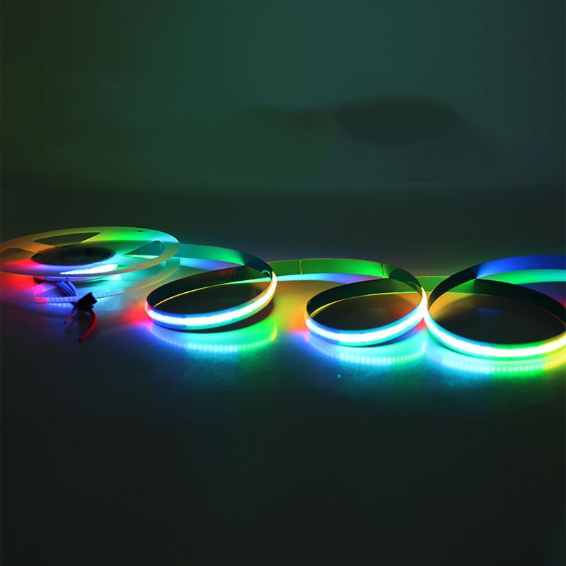 addressable cob led strip | RGB COB LED Strip smart dream color magic Digital 5V SK6812 Addressable LED Strip