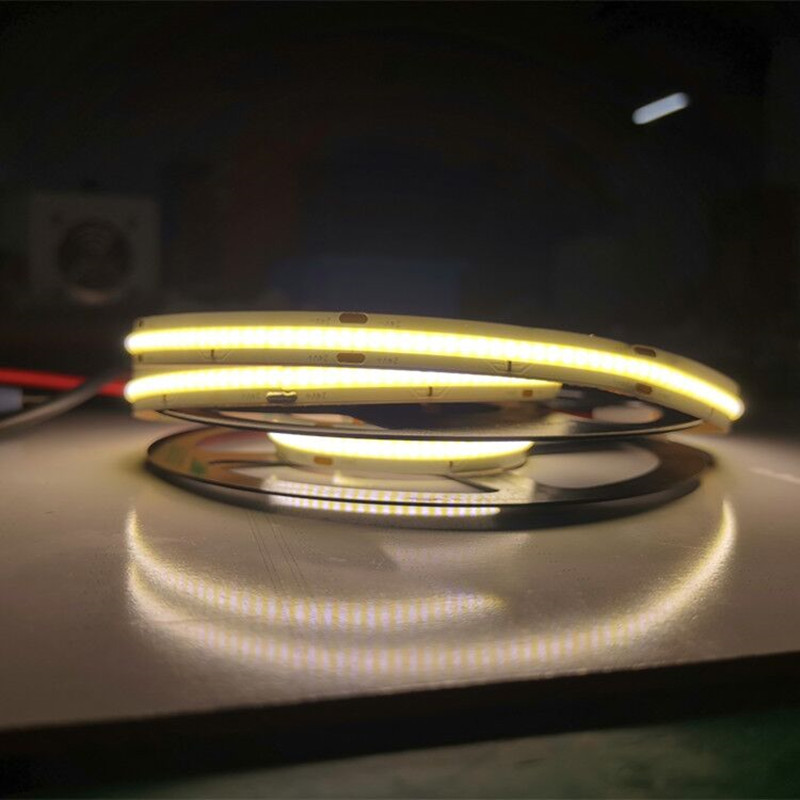 led cobstrip 24v | 5mm Super Dunne COB Strip Geen Dot COB LED Strip Smalle Printplaat 12V 24V