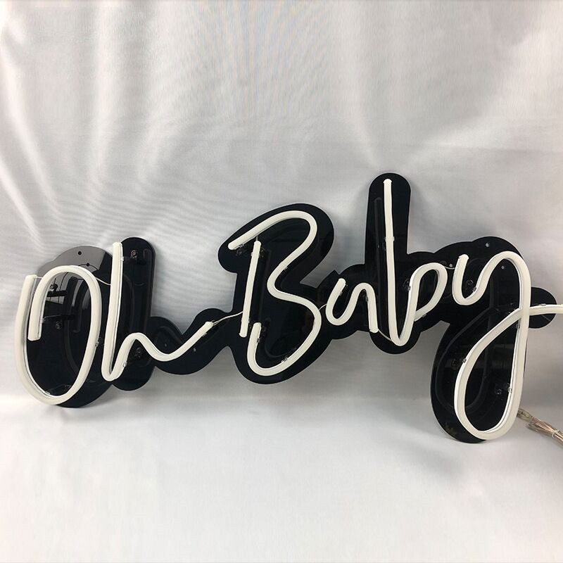 oh baby neon led sign | drop shipping Letters Words Led Neon Sign OEM unbreakable happily ever after oh baby led sign neon