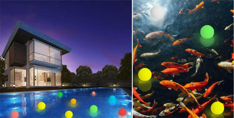 8cm pool balls | Toy Balls LED Swimming Pool Lighting 8cm Floating Pool Light Remote Control LED Light Ball 6pcs Per Set