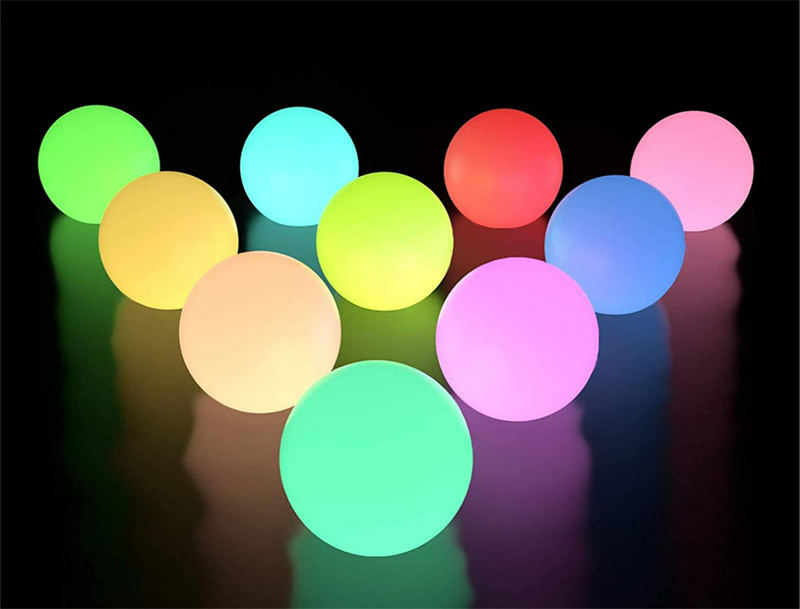 led magic ball | Toy Balls LED Swimming Pool Lighting 8cm Floating Pool Light Remote Control LED Light Ball 6pcs Per Set