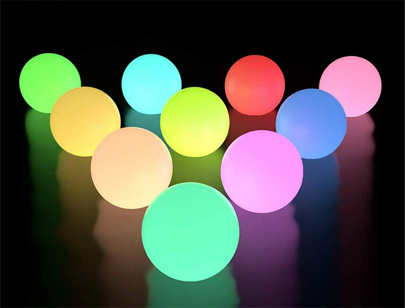 levou bola mágica | Bolas de Brinquedo Iluminação LED para Piscina 8cm Luz Flutuante para Piscina Controle Remoto Bola de Luz LED 6 unidades por Conjunto