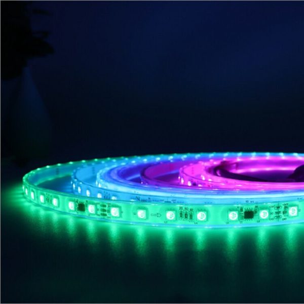 WS2811 LED ストリップ | 30led 60led ws2811 アドレス可能 5050 RGB フレックスストリップ 12V 24V デジタル rgb LED ストリップライト