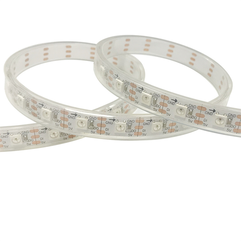 WS2812B RGBW Strip | Individuelt kontroller WS2812b lys RGBW Digital DC5V 60led piksel adresserbar SK6812 RGBW LED Strip