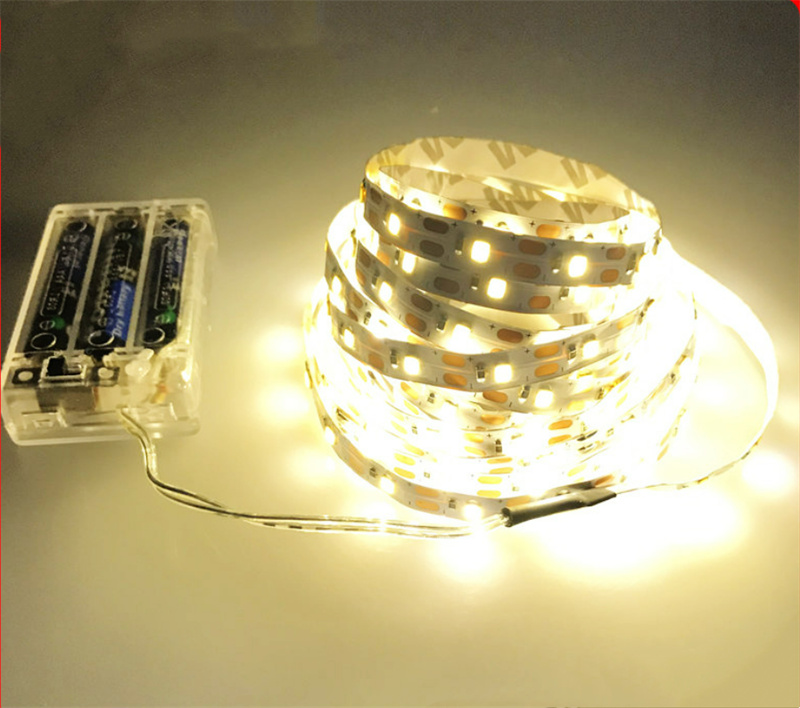 Battery strip lights | LED Strip Battery Powered Strip Light 3000K6000kBlue DC 5V LED Tape Battery Operated Strip Waterproof