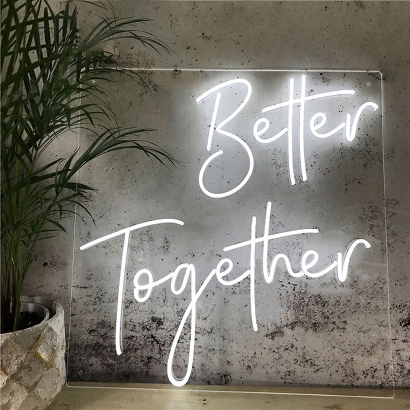 Better Together Neon Sign | Better Together Neon Sign Christmas Home Decor Letter Night Neon Lights Customized Letter Neon
