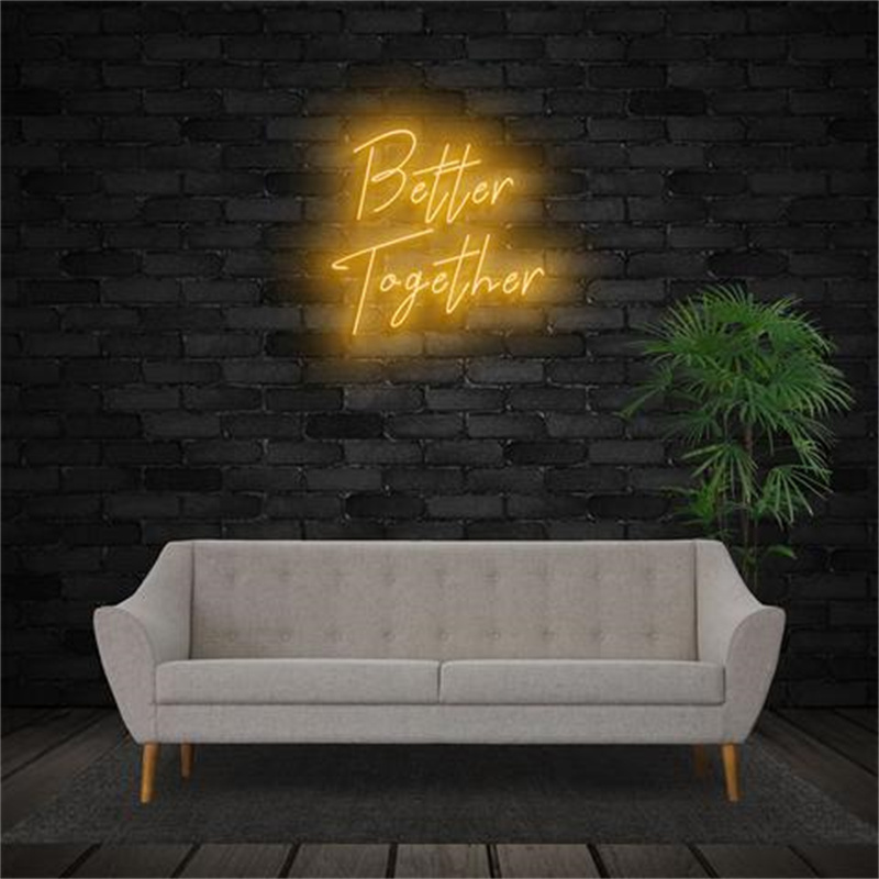 Neon Signs | Better Together Neon Sign Christmas Home Decor Letter Night Neon Lights Customized Letter Neon