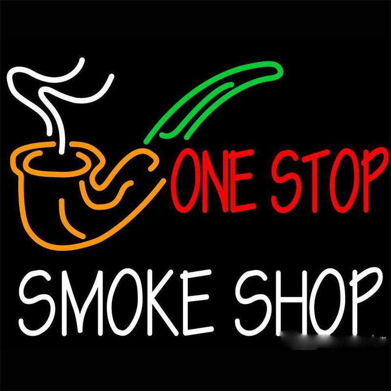 Smoke Shop Neon Dign | Lumină în aer liber Lip LED Neon Sign Buze roșii Fumător Neon personalizat