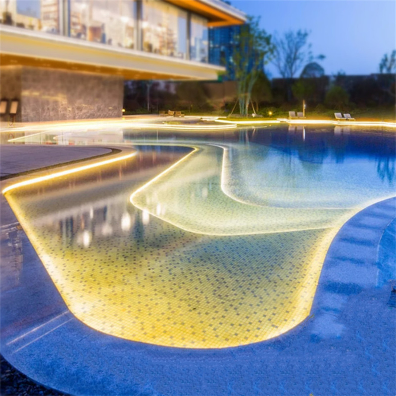 Schwimmbad-LED-Streifen | IP68 Unterwasserpool 2835 LED-Streifen Zweireihiges Bandlicht 240 LED pro Meter