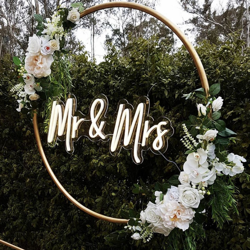Neon Sign Mr Mrs | mr mrs Sign Wall Large Acrylic Welcome Wedding Signs Custom Neon Signs for Bedrooms