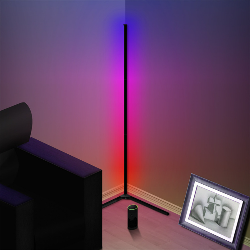 | Wall Standing Smart Dream Color Changing Home Decoration LED RGB Minimalistic Corner Floor Lamp