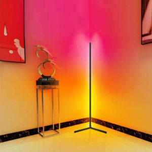 led corner floor lamp | Wall Standing Smart Dream Color Changing Home Decoration LED RGB Minimalistic Corner Floor Lamp