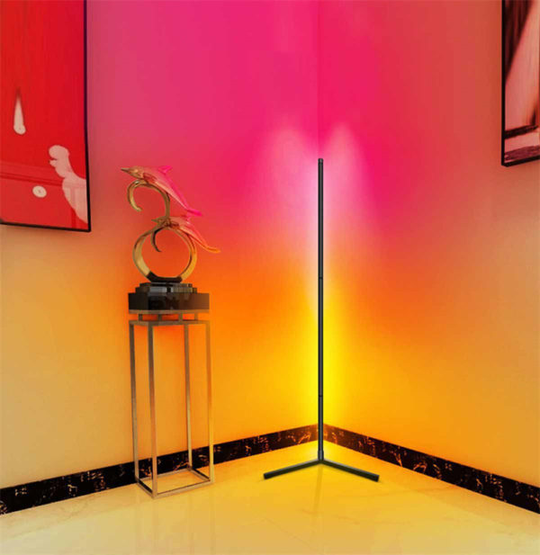 led corner floor lamp | Wall Standing Smart Dream Color Changing Home Decoration LED RGB Minimalistic Corner Floor Lamp