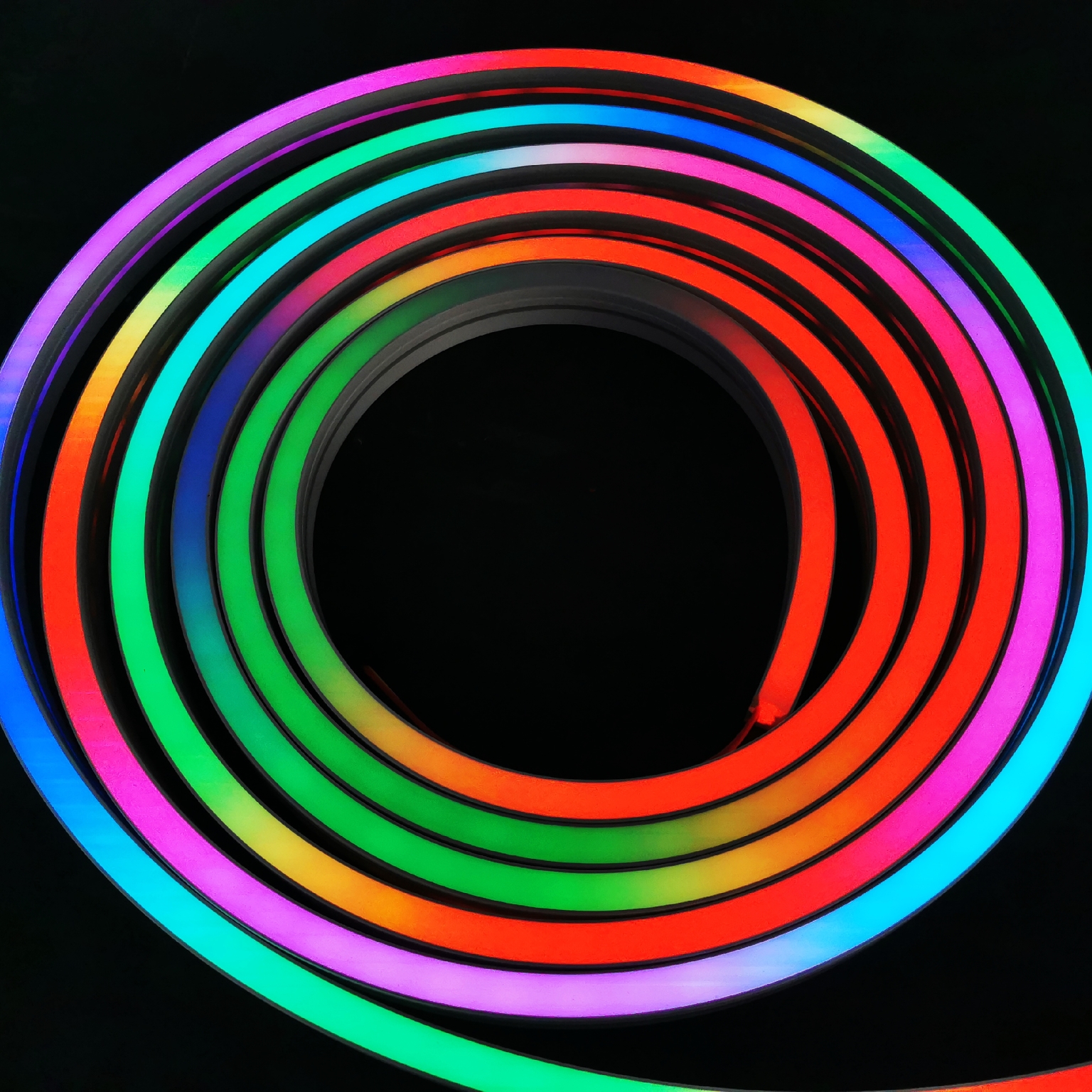 addressable neon flex ipixel | 16x16mm DMX RGB LED Neon Flex Side Emitting 12V 24V Pixel Neon Strips Lighting Factory