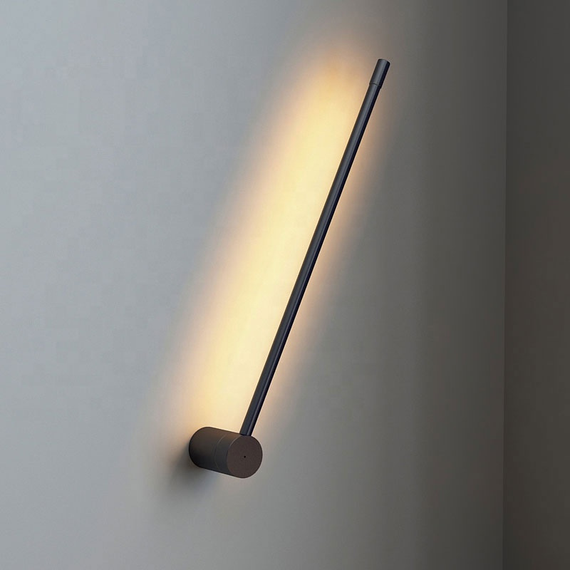 apliques para el hogar | Venta al por mayor Lámparas de pared Led Luz lineal Iluminación luminosa Interior moderno Lámpara de pared nórdica decorativa