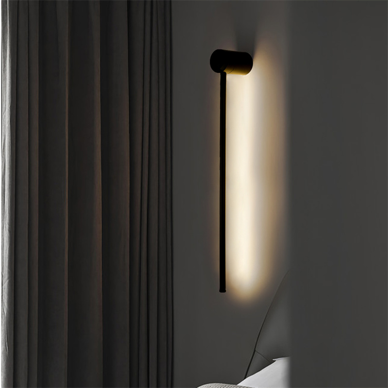 luz linear de parede | Lâmpadas de parede por atacado Led Linear Light Luminous Lighting Modern Interior decorativo lâmpada de parede nórdica