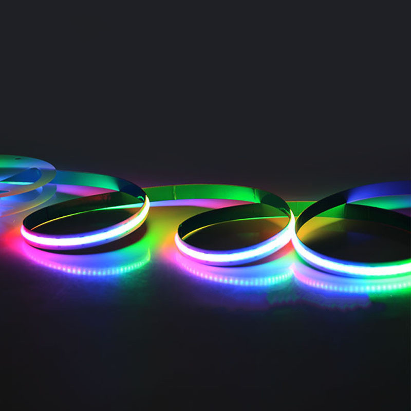 COB LED Strip RGB | 648 lysdioder pr. meter COB RGBW Strip Smart Underskab Adresserbar RGB LED COB Strip Lights 12V