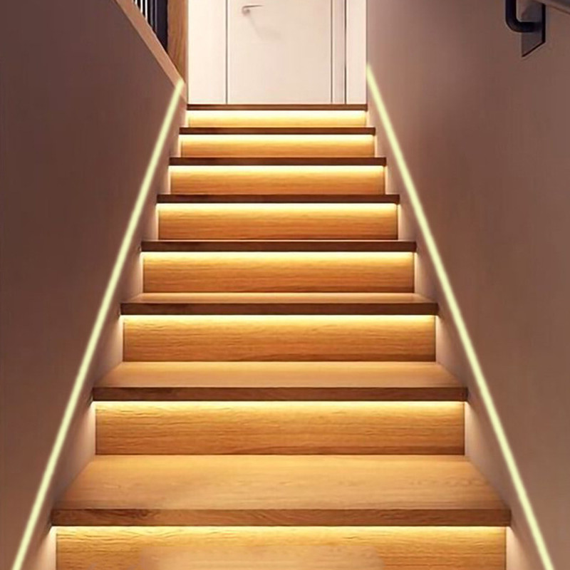 LED trappljus | Automatisk Bluetooth Stair LED Light Controller Människokroppssensor Smart Stair Light Controller