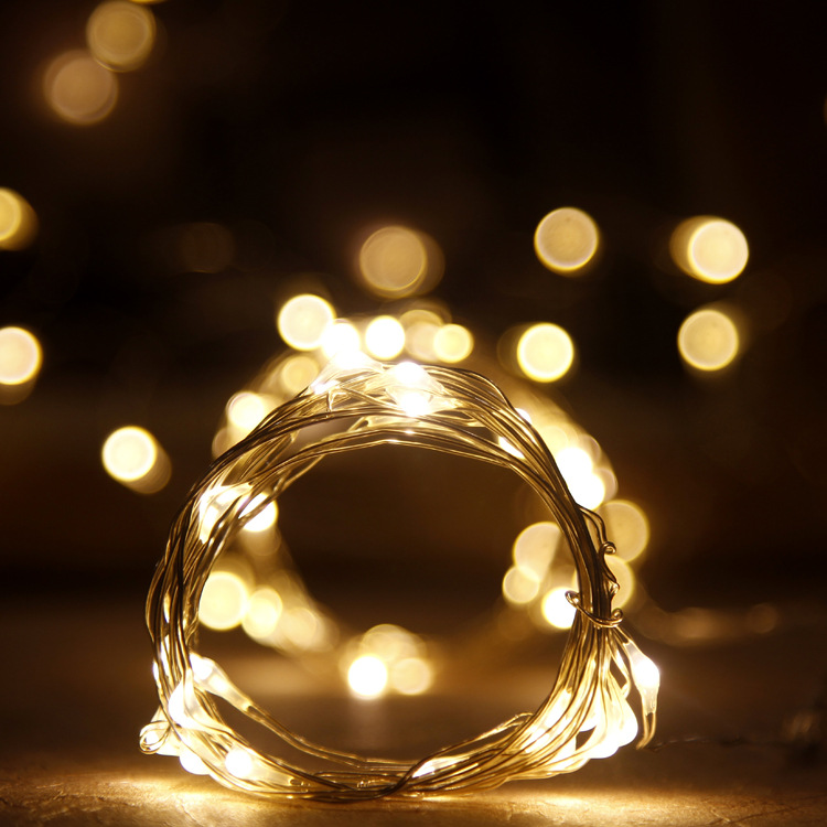 luzes de corda de fada levou | Cordão de luzes de LED de fada de Natal CR2032 mini cordão de luzes estreladas de LED para festa de aniversário de casamento