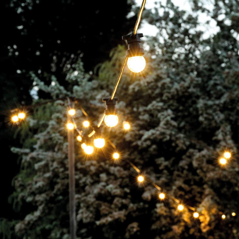 globe string lights | G50 Globe Solar String Lights Outdoor Party Garden Backyard Christmas Cafe Globe Light Bulb Strings