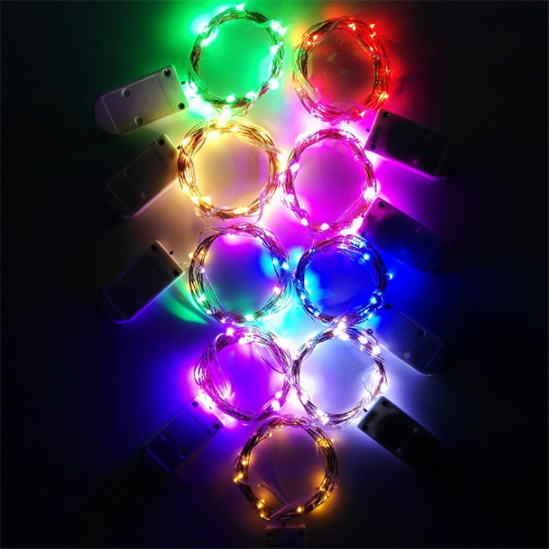 led guirlandes lumineuses féeriques | Fée de Noël Guirlande lumineuse LED CR2032 Mini LED à piles Guirlande lumineuse étoilée pour la fête d'anniversaire de mariage