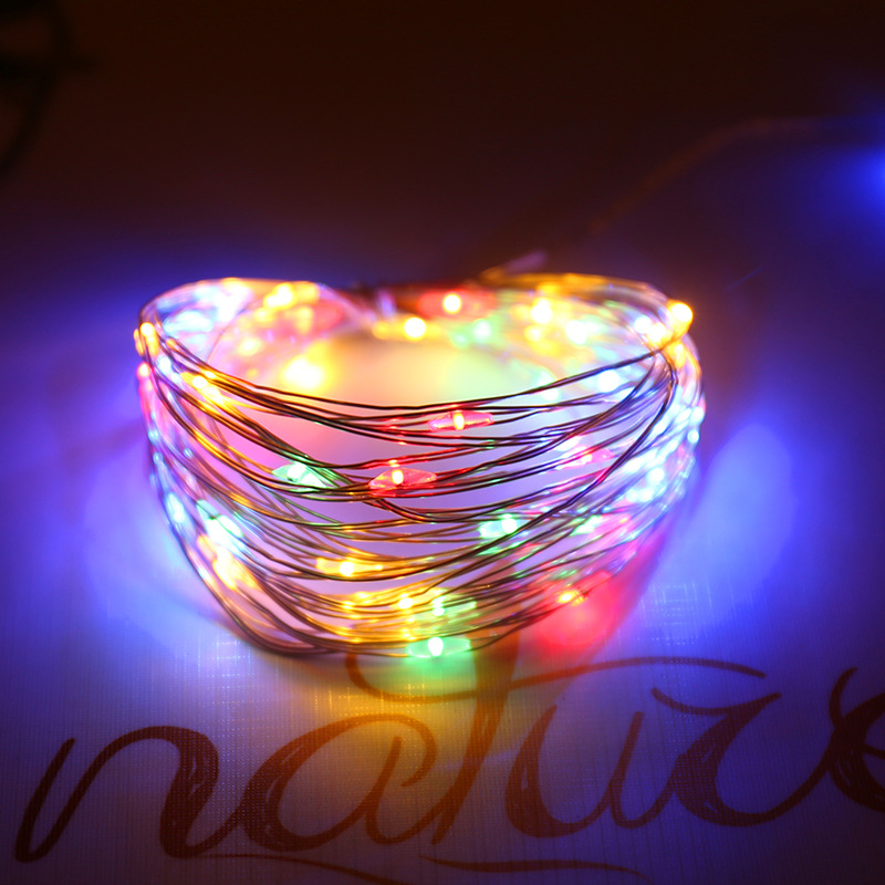 led string fairy lights | Christmas Fairy LED String Lights CR2032 Battery Operated Mini LED Starry Lights String for Wedding Birthday Party