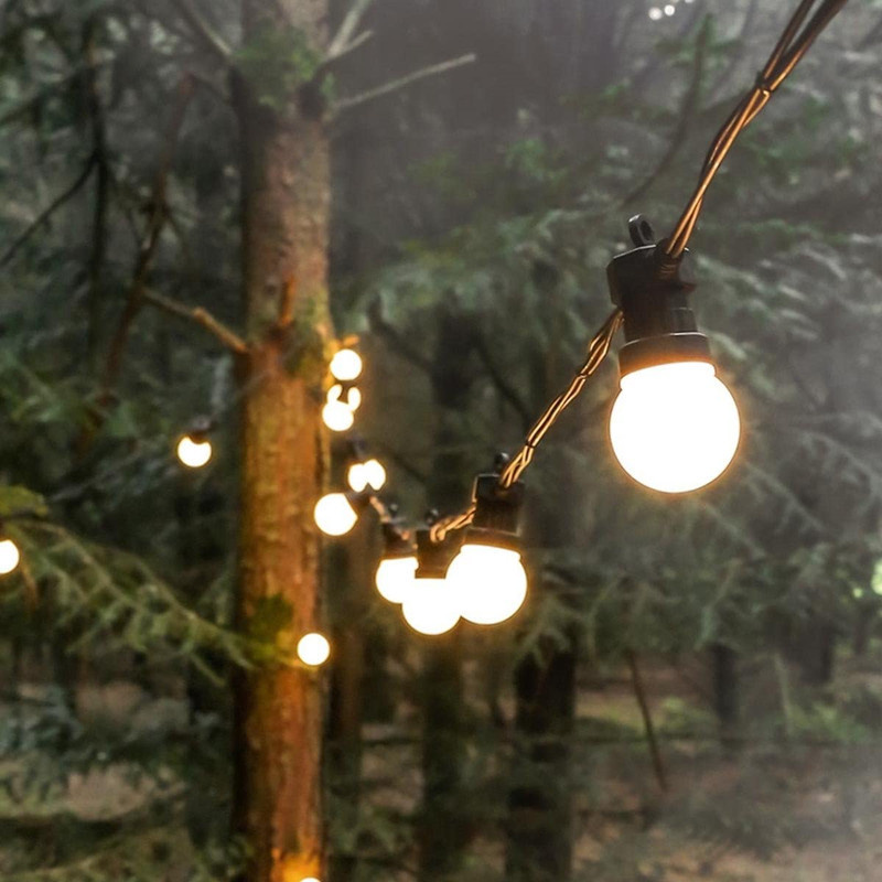 solar g50 string light | G50 Globe Solar String Lights Outdoor Party Garden Backyard Christmas Cafe Globe Light Bulb Strings