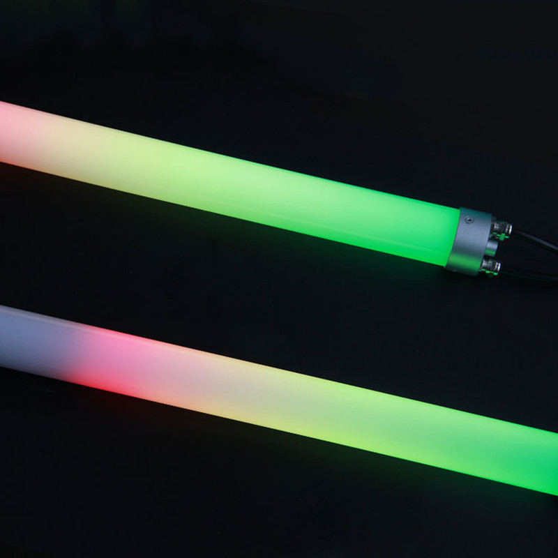 360 LED neon flex dmx | D40mm 360 Degree Addressable Neon Flex LED Tube Pixel 360 DMX Neon Bar 192ledsm