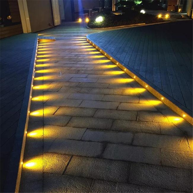 LED trindækslys | Starlight Effects Mini Floor Recessed Spot Lights LED Step Deck Lights Udendørs Begravet inground Light