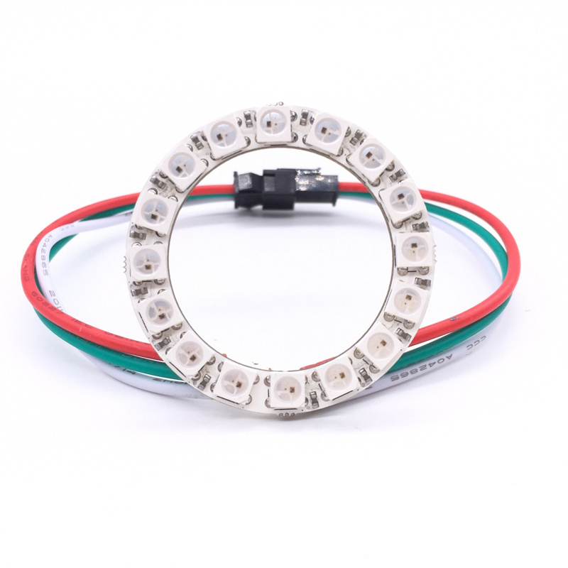 led pixel ring | Full Color LED Ring DMX DC5V WS2812B WS2812 Addressable Round Ring Pixel LED Light Strip