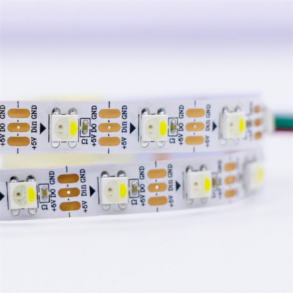 Ruban LED RGBW 6812IC | 5050RGBW intégré 6812ic LED Magic Light Strip basse tension 5v SMD Programmable Chasing LED Strip Lights