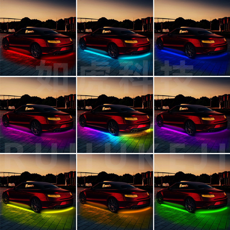 Car LED Light | 12V 24V Truck Colorful Running LED Strip Customize Car Universal Chassis Light