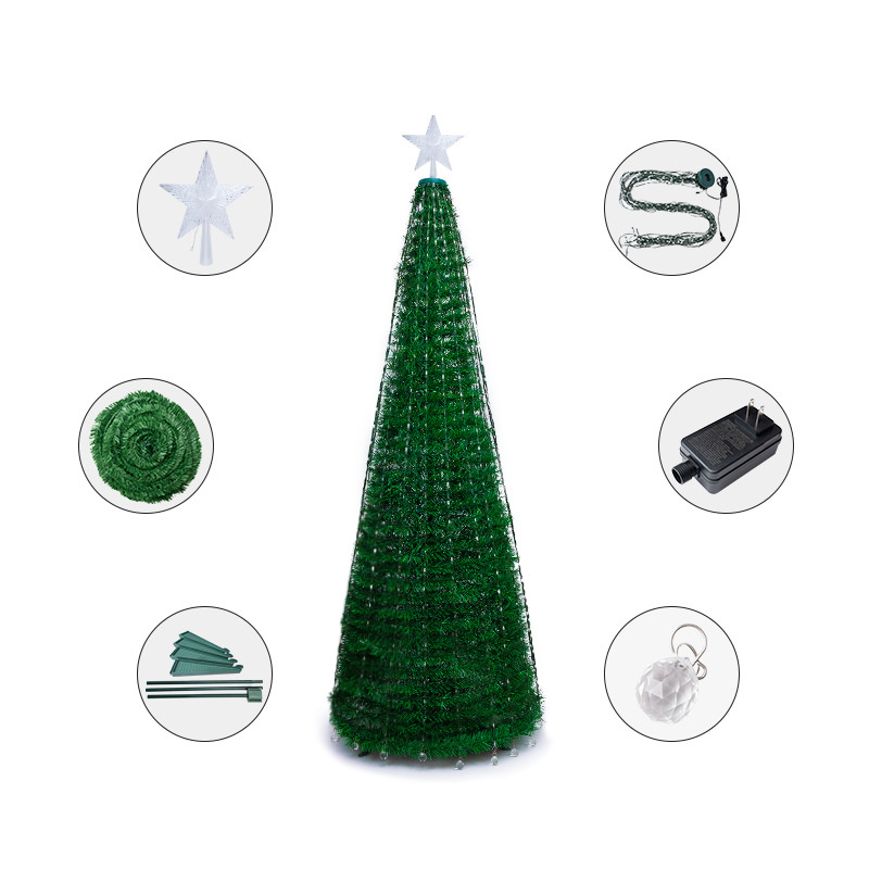 LED Christmas tree | LED Light Christmas Tree Bluetooth Wifi APP Control RGB Christmas Light Addressable LED Fairy String Lights