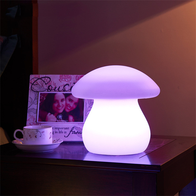 led mushroom table lamp