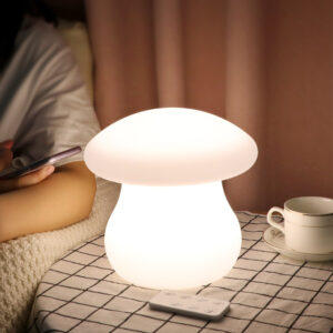 mushroom lamp | Cordless Portable LED Mushroom Table Lamp Battery Rechargeable Restaurant Table Light