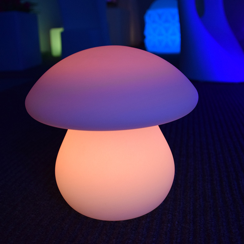 mushroom lamps led | Cordless Portable LED Mushroom Table Lamp Battery Rechargeable Restaurant Table Light