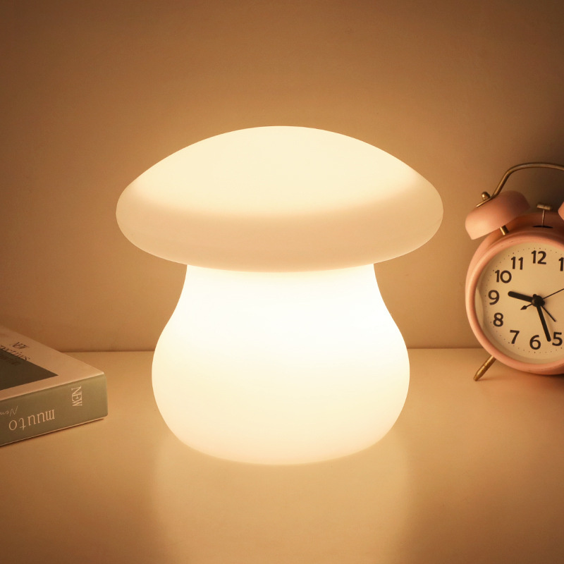 mushroom table lamp | Cordless Portable LED Mushroom Table Lamp Battery Rechargeable Restaurant Table Light
