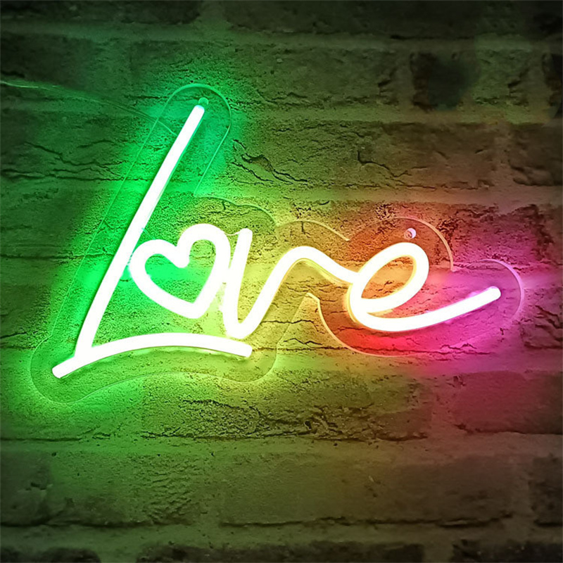 neon sign rgb | Modern LED Wall Art Addressable RGB Neon Signs APP Remote Control Neon Sign