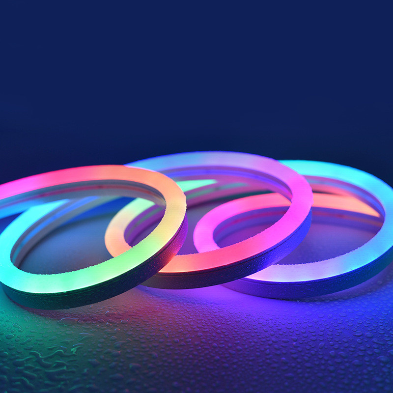 neon tube addressable | New Design Time Tunnel LED Light Neon Strip Pixel dmx512